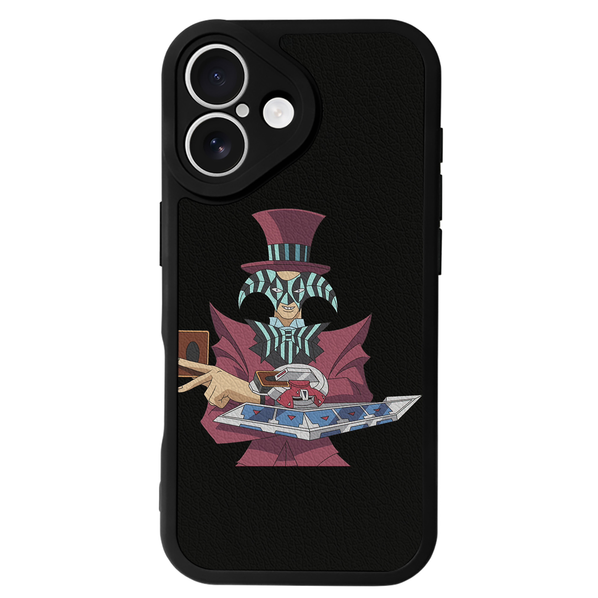 （画像用） 遊☆戯☆王 Yu-Gi-Oh! 【iPhone 16シリーズ対応】シリコンスマホケース（レザー調） 材質：シリコン